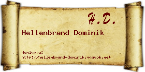 Hellenbrand Dominik névjegykártya